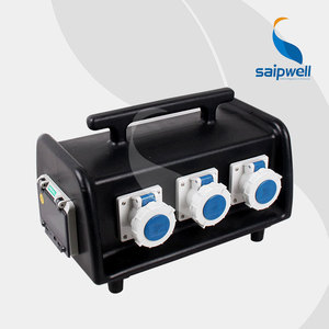 16A 32A 63A Tragbare industrielle Steckdosen box IP66 Stapelbare Kombination sbox mit innerer Verkabelung SAIP-Kombination sockel box