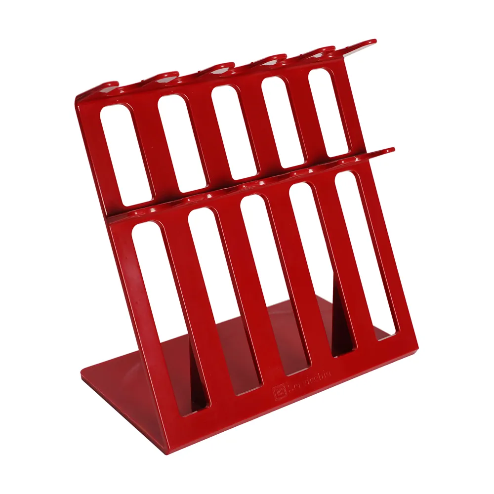 Personalización de color Durable ABS Lab Plastic Hollow 5 Pipeta Holder Rack con 12 colores para laboratorio