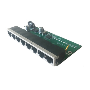 8ポート10/100MbpsインターネットサービスISPVLANポートアイソレーションDC5V 12V出力リバースPoEインバーソネットワークスイッチボード - Product Image 3