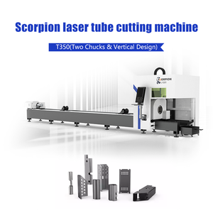 Hochleistungs-Laser rohrs chneide maschine Voll automatisches Laden und Entladen CNC 6000w Drei-Spannrohr-Lasers chneid maschine - Product Image 2