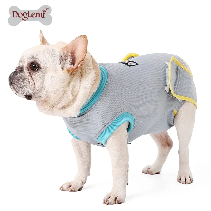 Ashion-ropa transpirable y cómoda de verano para perro, traje de recuperación refrescante, chalecos