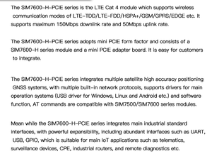 Módulo SIMCOM SIM7600E, módulo GPS PCIE 4G, 2 unidades, 1 unidad