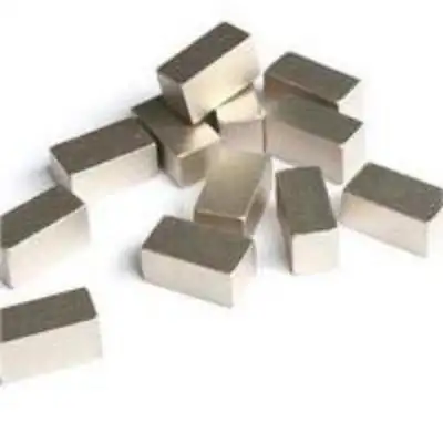 Segmentos de diamante para herramientas de corte de granito soldado con láser, piezas de herramientas eléctricas de segmento de broca de núcleo de diamante soldado con plata