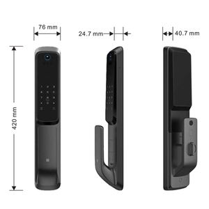 MINGMEN Hot Sell European Standard Level C Automatic Mortise 3D Face Recognition Digital Lock TUYA Bluetooth Smart Door Lock - Product Image 3