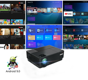 Android 9.0 System CL770 Native 1080P LCD Mobile Projector Upgrade Home Theater Android Wifi Projector - Product Image 2