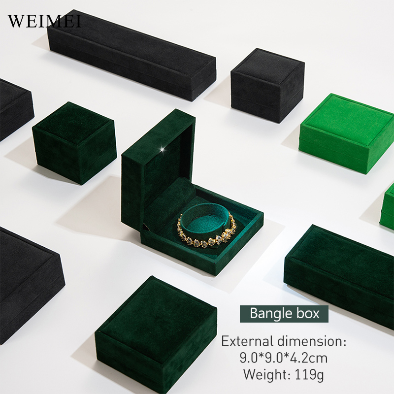 Caja brazalete verde oscuro