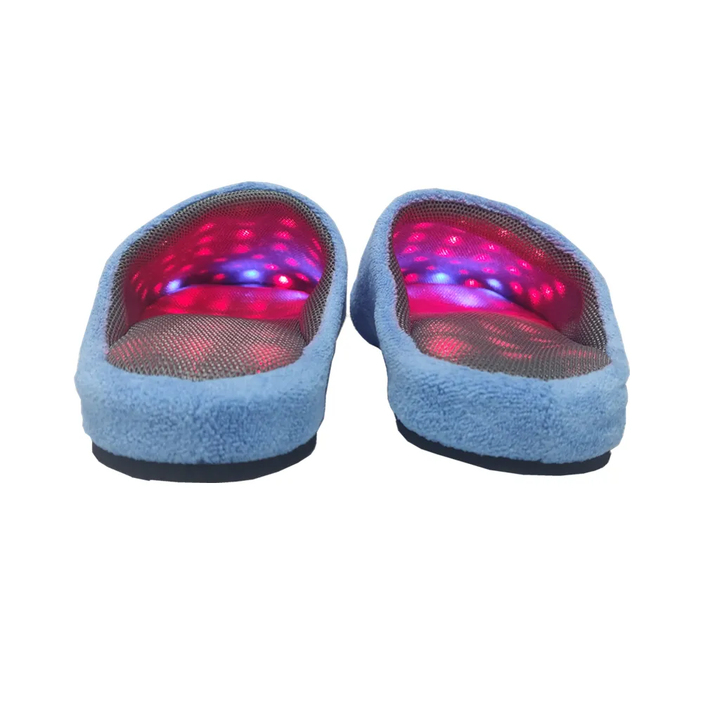 2022 New Version LED Light Therapy Shoes Red 660nm Near Infrared 850nm Therapy Slippers for Feet Toes Instep Pain Relief