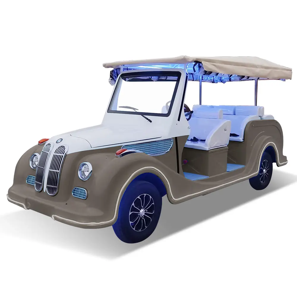 عربة جولف عتيقة قانونية في الشارع عربة ترابية كهربائية عتيقة كلاسيكية للبالغين للبيع