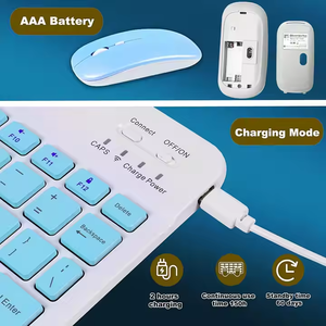 Combo de ratón Bluetooth de alta calidad y Mini teclado inalámbrico para tabletas y portátiles - Product Image 6