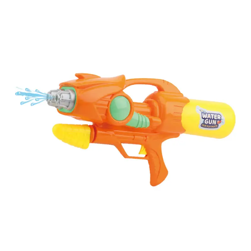 Çocuklar için ucuz plastik su tabancası turuncu basınç çekim su tabancası
