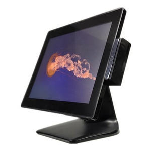 MSRコンピューターを備えたブラックタッチスクリーンPOSシステムオールインワンマシンタッチ - Product Image 1