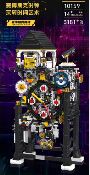 10159 horloge cyberpunk avec moteur