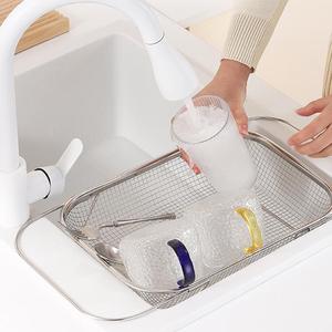 Thép không gỉ drainer giỏ bồn rửa nhà bếp mở rộng <span class=keywords><strong>WASHLET</strong></span> drainer giá đa chức năng bộ đồ ăn và đũa cống giá - Product Image 6