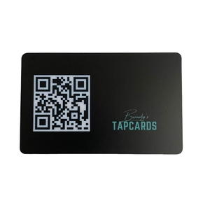 Tarjeta cuadrada de plástico de PVC con código QR NFC213 Tarjeta de visita cuadrada de redes sociales