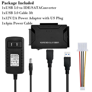 USB 3.0 IDE/SATA转换器硬盘适配器电源开关塑料兼容2.5 \ "/3.5 \" SATA硬盘/SSD IDE驱动器光驱 - Product Image 4