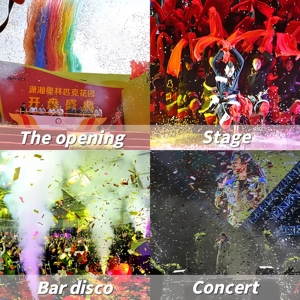 2024 Adjustable Angle Colorful Paper <strong>Blast</strong> Launcher Cannons Machine for Weddings Festivals Stage Party DMX CO2 Confetti Machine - Product Image 5
