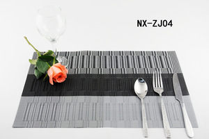 耐用防水聚氯乙烯竹餐垫30*45防滑经典风格酒店餐桌杯垫 - Product Image 4