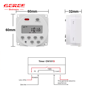 CN101A Timer Mikro computer 12V 24V 220V Timer Schalter 10A Digital LCD Power Timer für automatisches Ausfall relais und englische Version - Product Image 6