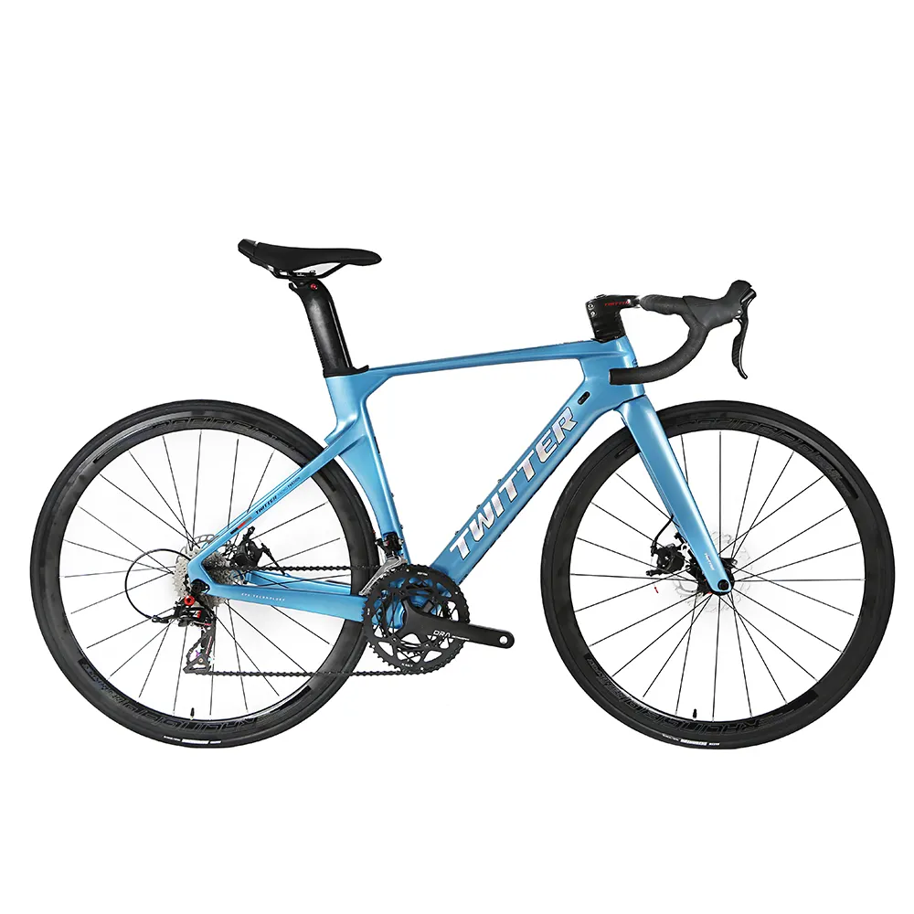 Bisiklet yol bisikleti 700c twitter r10 C fren rakip 22S alaşım jant aero yarış bisiklet karbon fiber yol bisikletleri