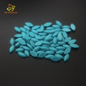 Bulk Marquise <strong>Cabochon</strong> Synthetic Turquoise for Turkey Jewelry - Product Image 4
