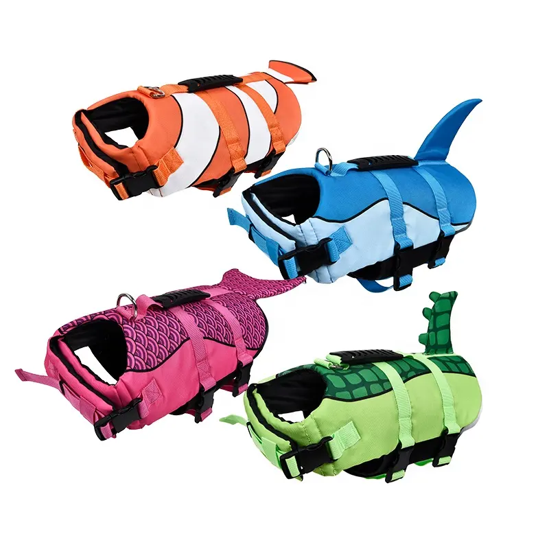 Chaleco flotante de verano para mascotas, impermeable, ajustable, salvavidas