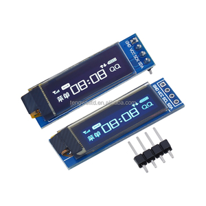 0,91 Zoll OLED-Modul Weiß/Blau 128 X32 LED-Anzeige modul I2C/IIC kommunizieren Für Arduino