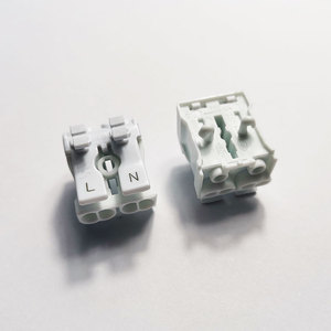 Bloque de terminales de 2 pines conector de resorte enchufable de terminal de conexión rápida - Product Image 5