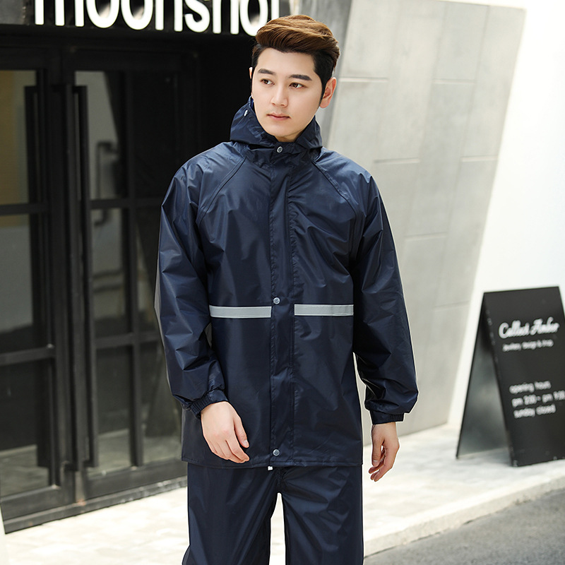 Navy blue oxford cloth (single layer)