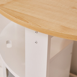 Eduland gỗ hiện đại làm tổ bàn tròn cho trẻ em hoạt động Trường chơi không độc hại với 4 phân lưu trữ cho nghệ thuật thủ công thiết lập - Product Image 3