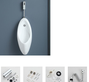 Urinario moderno con <span class=keywords><strong>sensor</strong></span> ecológico, inodoro personalizado para casa, urinario de cerámica montado en la pared, urinarios para inodoro colgados en la pared - Product Image 3