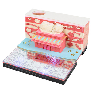 2025 Venta directa de fábrica Exquisitos artículos de regalo para niñas Cute Cat Note Pads and Pen - Product Image 3