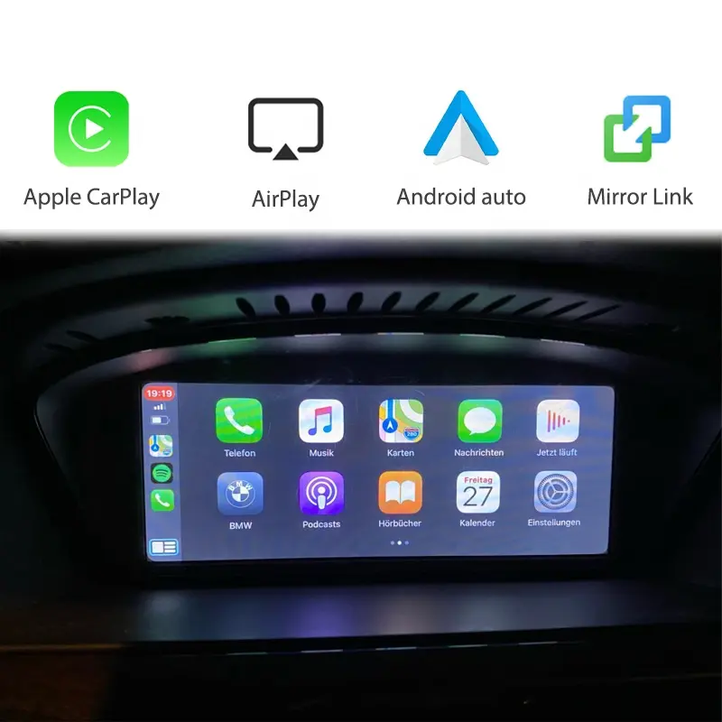 Inteligente interfaz CarPlay caja para BMW CIC serie 3 E90 E91 E92 E93 F30 F31 F34 F80 OEM Monitor coche jugar muestra Android Auto