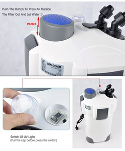 <span class=keywords><strong>Sunsun</strong></span> HW-303B HW-304B bên ngoài bộ lọc UV bên ngoài Canister Lọc thích hợp cho tươi và nước biển - Product Image 5