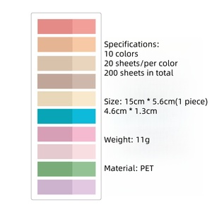 Custom Sticky <strong>Note</strong> Mini <strong>Notebook</strong> Students Portable Office Morandi <strong>Index</strong> Tabs Multi Office <strong>Index</strong> Tabs Sets Colourful Sticky <strong>Notes</strong> - Product Image 6