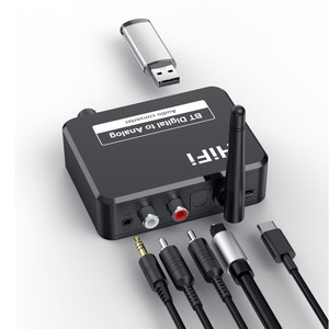 出厂价格B35 3合1蓝牙接收器加USB u盘播放加数模音频转换器适配器 - Product Image 1