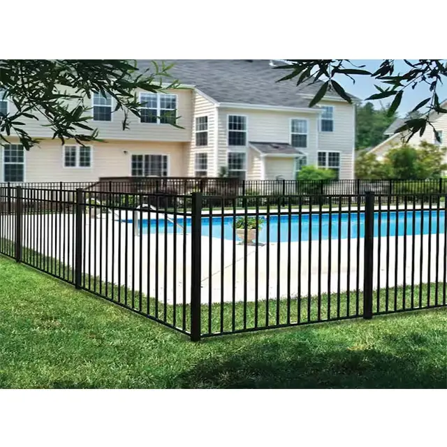 Custom Cheap Powder Coated Decorative Metal Fence Panels Classic Outdoor Garden Fencing Aluminium Security Fence