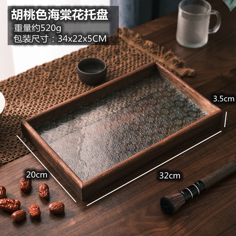 Walnut-colored rectangle