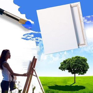 Wholesale 100% Cotton Professional Blank <strong>Canvas</strong> 16x 20 Inch Stretched White <strong>Canvas</strong> for Beginner and Artist Painting