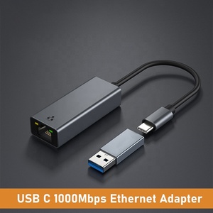 Super Speed 1000M USB C <strong>Network</strong> Card USB C to Ethernet Adapter Type C to RJ45 Lan <strong>Computer</strong> Connector CARD - Product Image 3