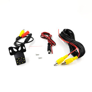 12V HD <strong>Backup</strong> <strong>Camera</strong> <strong>with</strong> 8 Lights Square Head Rearview for Front/ Rear Parking Night Vision for Toyota BMW VW Cars - Product Image 3