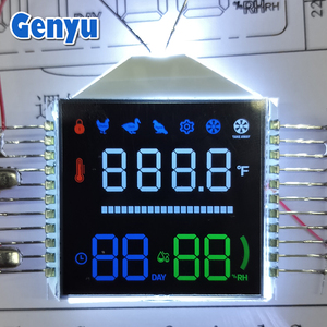 Schermo LCD personalizzato sfondo nero con retroilluminazione bianca 4 cifre 7 segmento Display LCD - Product Image 2