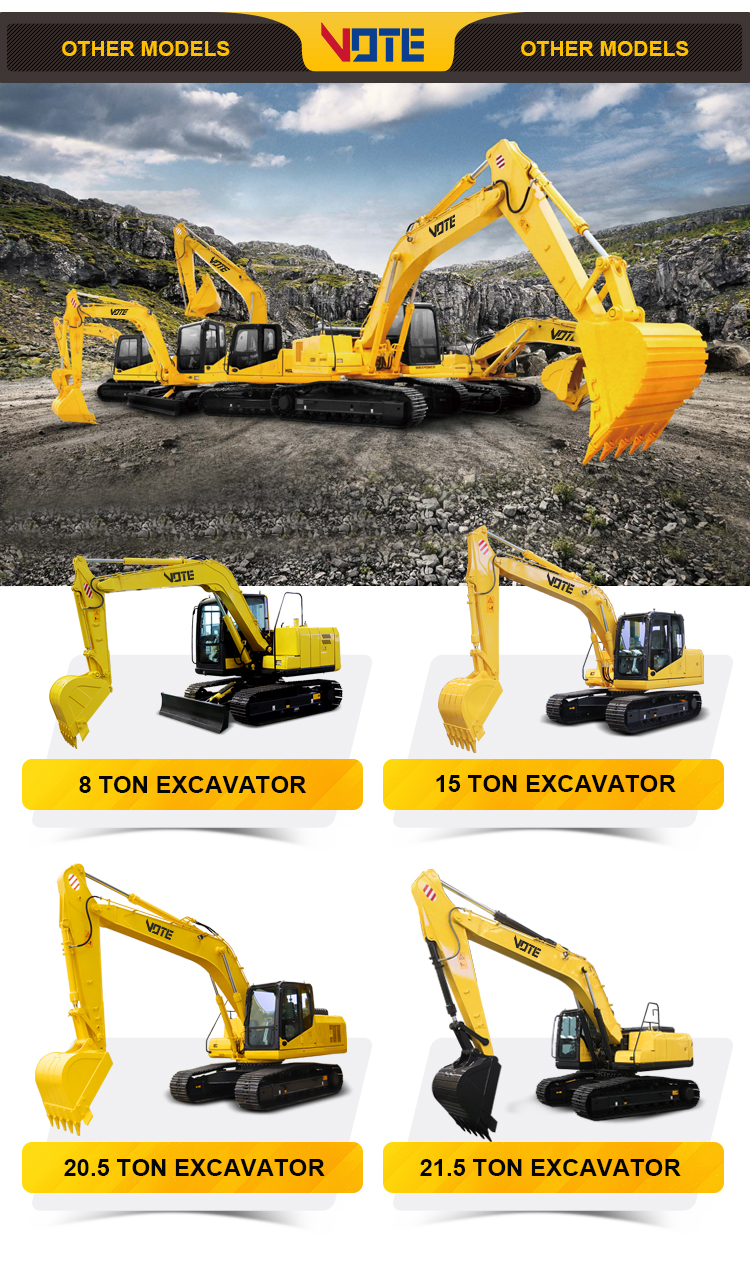 Chinese 6 ton excavator CE rubber crawler track excavator with auger crawler digger material handling Chinese digger