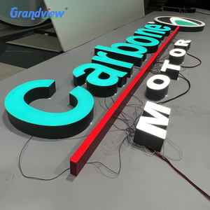 Tường ngoài trời Logo Led kênh chữ công ty signage LED 3D thư chiếu sáng dấu hiệu LED Đăng Board cho cửa hàng đăng ký - Product Image 3
