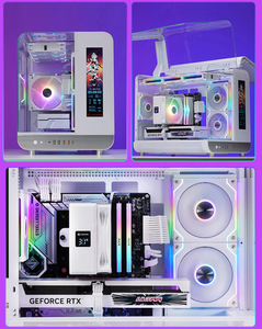2025 Phantom Supercomputer Tower nuovo Design custodia per Computer Desktop MicroATX interfaccia TYPE-C supporta ATX/MATX Display digitale PC - Product Image 6