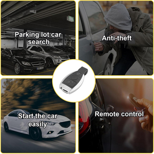 Mercedes Benz kesilmemiş akıllı 2 düğmeli katlanabilir araba anahtarlık BGA çip E S G CLK SLK ML sınıf 2000 + 433MHz araçlar için kesilmemiş bıçak - Product Image 6