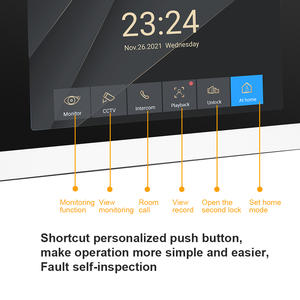 7 Inch Touch Panel Video Door Phone <strong>System</strong> with <strong>Electronic</strong> Controlling Lock + RFID Keyfobs Door <strong>Intercom</strong> - Product Image 2
