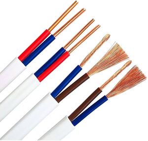 Saf bakır RVVB paralel çizgi siyah ve beyaz 2 çekirdekli 3 çekirdekli 4 çekirdekli 0.5/1/1.5/2.5mm güç kablosu kılıflı tel - Product Image 5