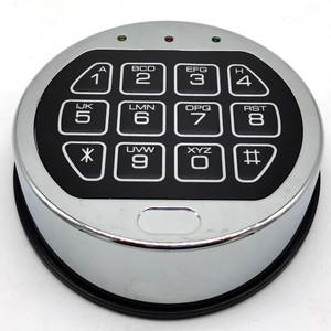 Prezzo economico tastiera rotonda cromata combinazione elettronica blocco codice password per cassetta di sicurezza e sportello del bancomat - Product Image 5