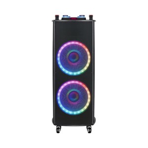 NDR-1212S Dual 12-Inch Horn Trolley Speaker High-Power 100 Watt RGB LED Battery Operated Remote <strong>Control</strong> Parties <strong>Computer</strong> <strong>Use</strong> - Product Image 1