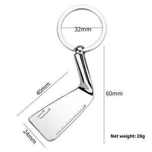 Custom Golf Club Keychain Fashionable Metal Simulation Peripheral with Enamel <strong>Printing</strong> Small Alloy <strong>Key</strong> for Souvenirs Gifts - Product Image 6